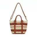 Bolso de Rafia Trenzada Lineas Color (Inspiración Tous)