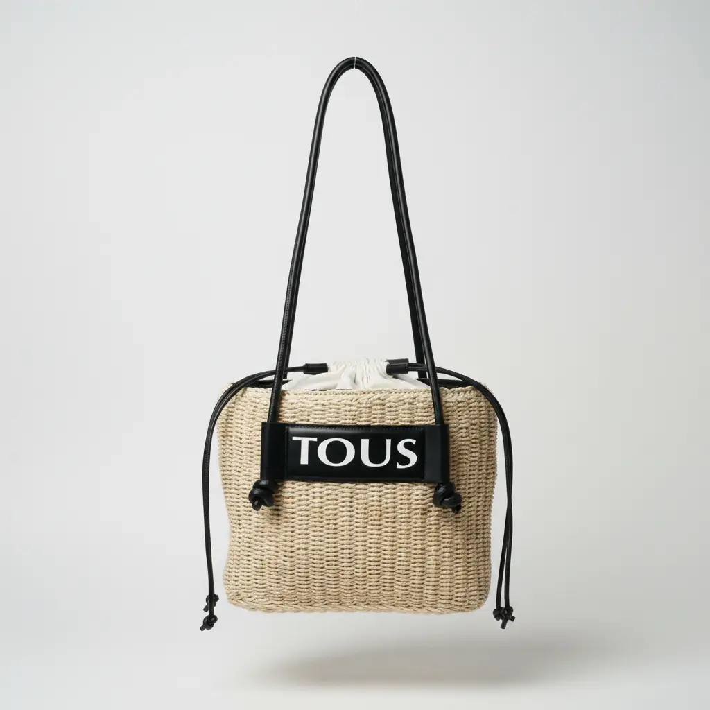 Bolso de rafia Scoubidou (Inspiración Tous)