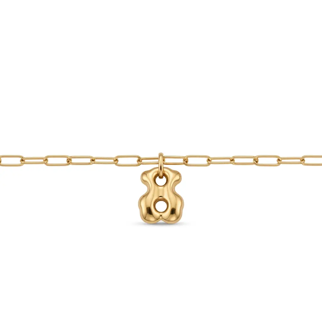 Collar de eslabones con oso (Inspiración Tous)