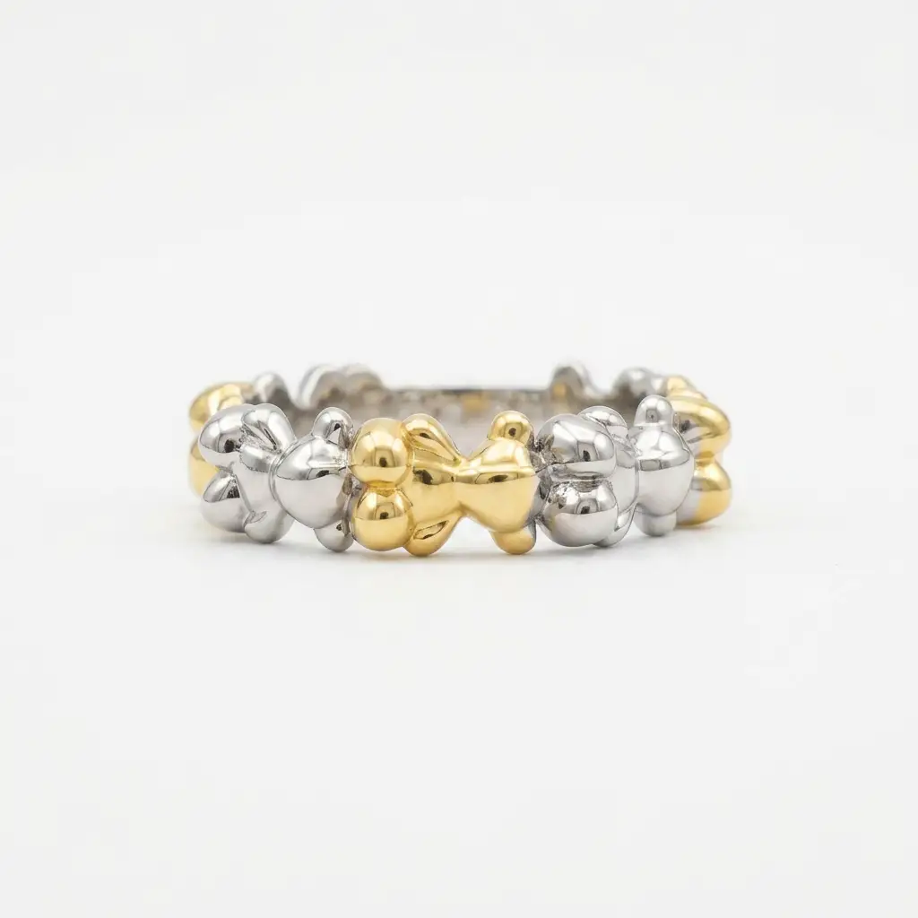 Anillo con diseño de ositos pequeños (Inspiración Tous)