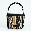 Bolso pequeño Bucket de rafia (Inspiración Irene Bag)