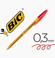 BOLIGRAFO BIC CRISTAL FINE ROJ