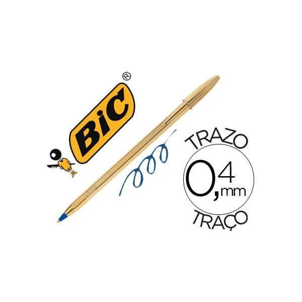 BOLIGRAFO BIC CRISTAL ORO TINT