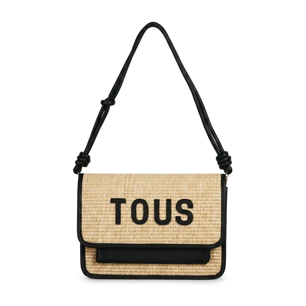 Bolso bandolera Audree La Rue New rafia (Inspiración Tous)