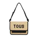 Bolso bandolera Audree La Rue New rafia (Inspiración Tous)