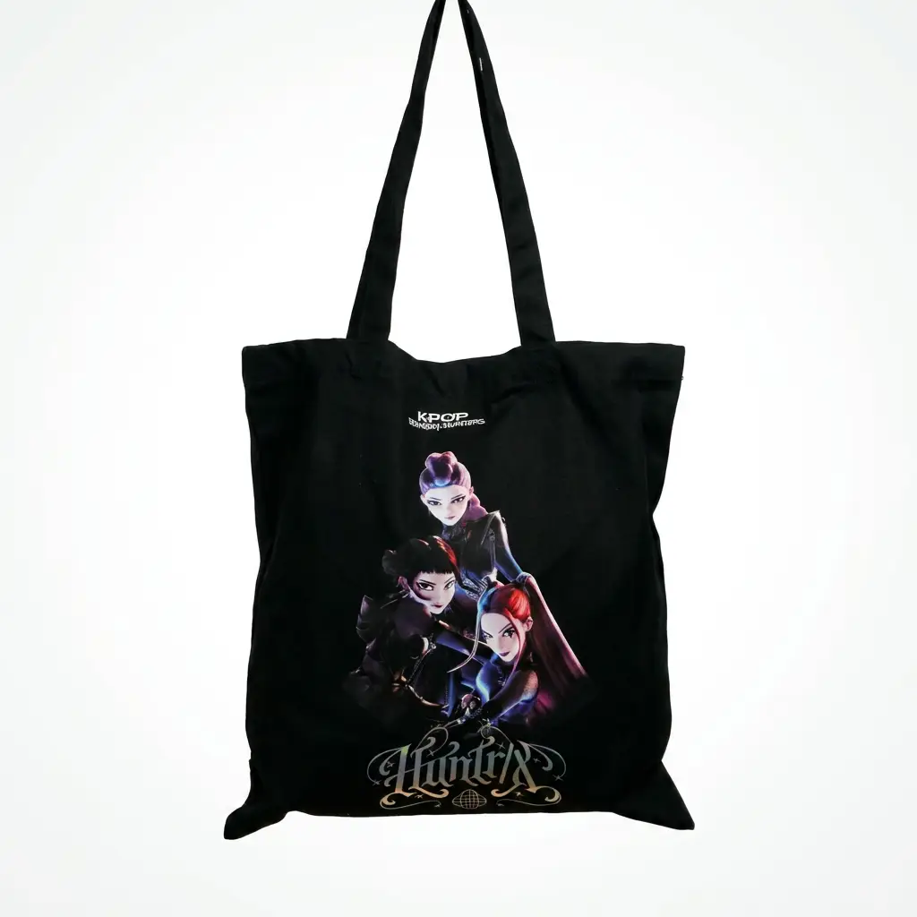 Bolsa Tote Negra K-Pop Huntrix