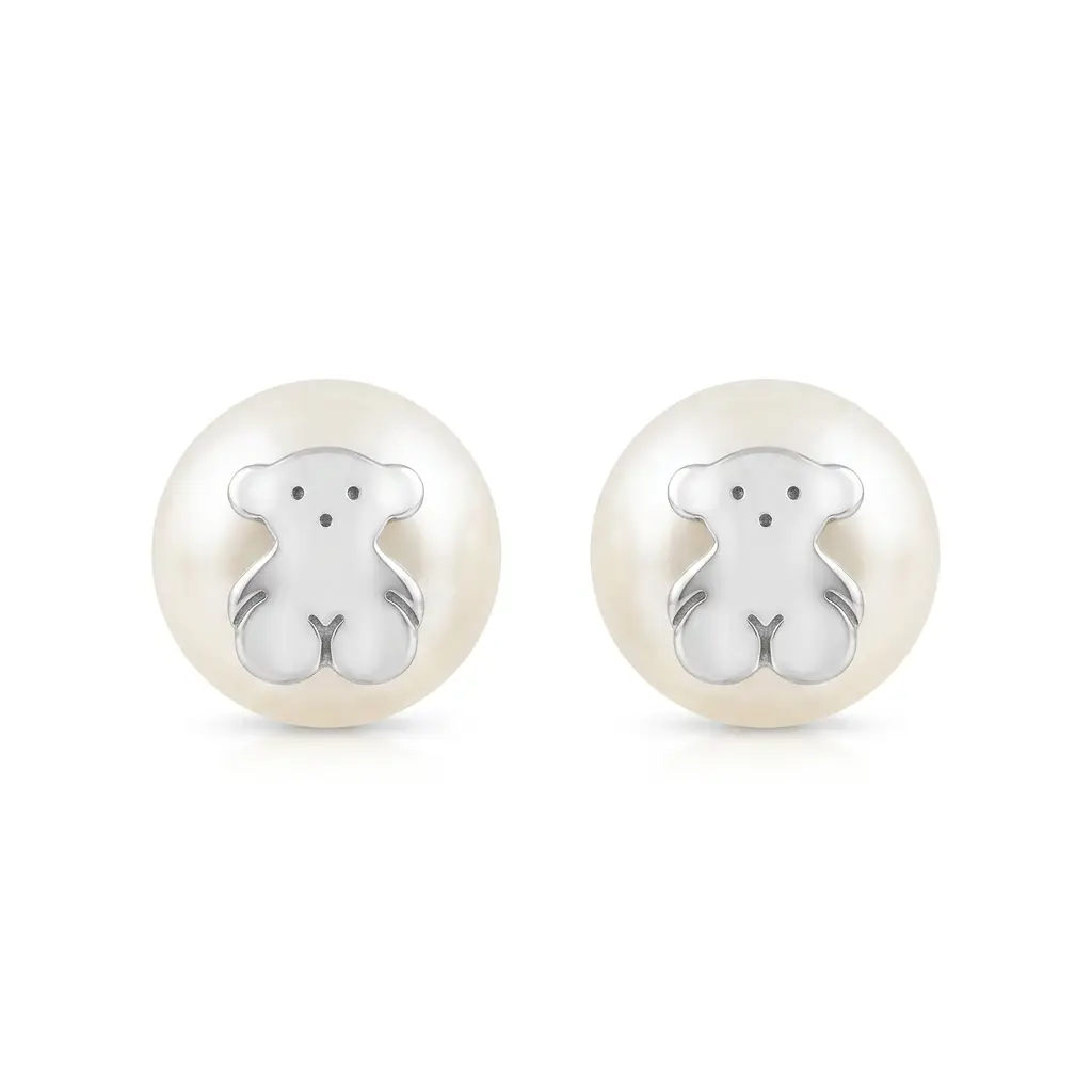 Pendientes Icon Pearl con motivo de oso (Inspiración Tous)
