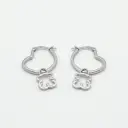 Pendientes de aro New Silueta detalle de oso colgante (Inspiración Tous)