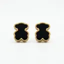 Pendientes forma icónica de oso onix (Inspiración Tous)