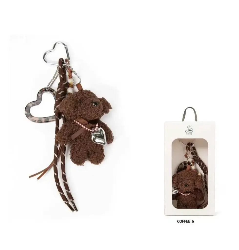 Llavero Charms Peluche Corazon