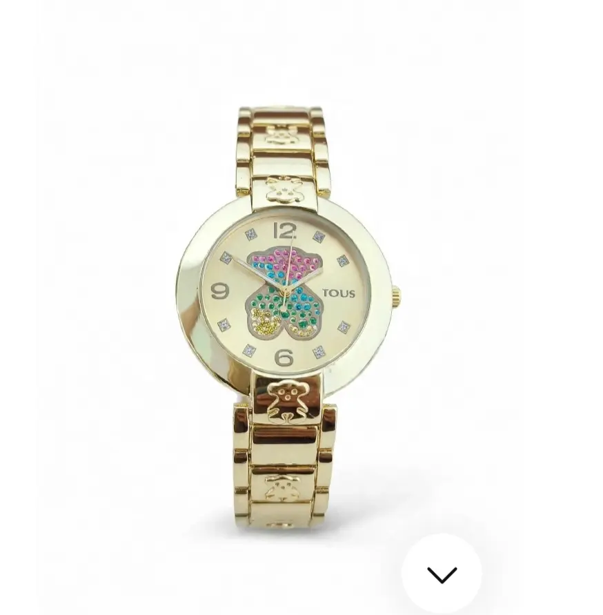 Reloj Analogico Osito Brillos Colores( Inspiracion Tous )