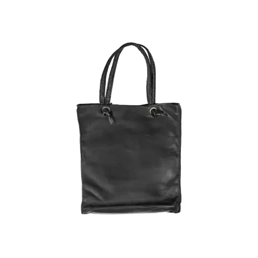 ZZ_Tote de Lona con Asa de Cuero