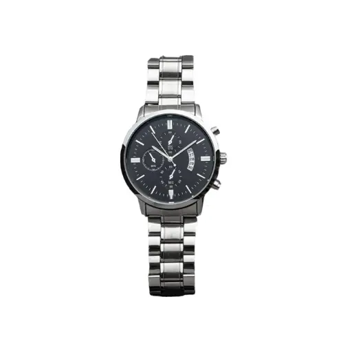 ZZ_Reloj Elegante Hombre Acero Inoxidable