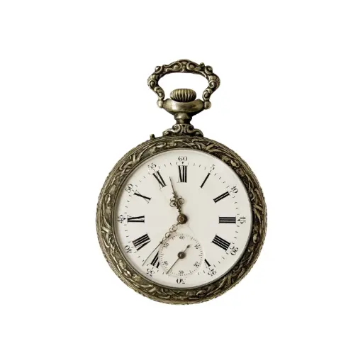 ZZ_Reloj de Bolsillo con Esfera Romana