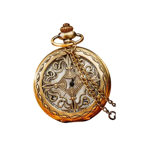 ZZ_Reloj de Bolsillo Esqueleto Visible