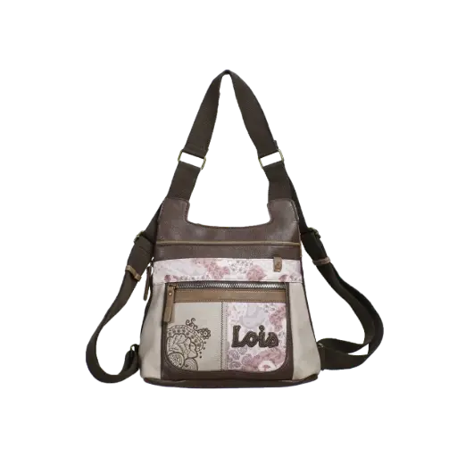 [16000004] Bolso Mochila Lona Detalle (Inspiración Lois)
