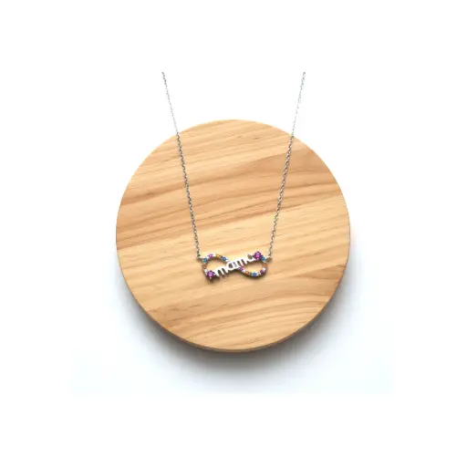 Collar Simbolo Infinito Mamá Zirconita 