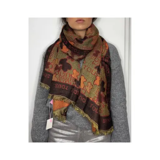 [21000002] Fular pañuelo estampado (Inspiración Tous) 2