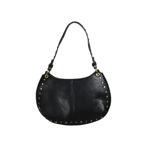 Bolso Media Luna Tachas