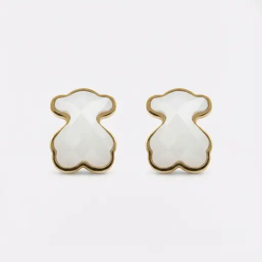 Pendientes de acero icónico oso (Inspiración Tous)