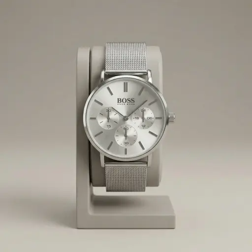 Reloj Hombre Malla Milanesa (Inspiración Hugo Boss)