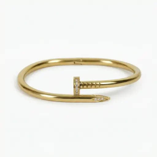 Pulsera Cartier forma de clavo circonitas 