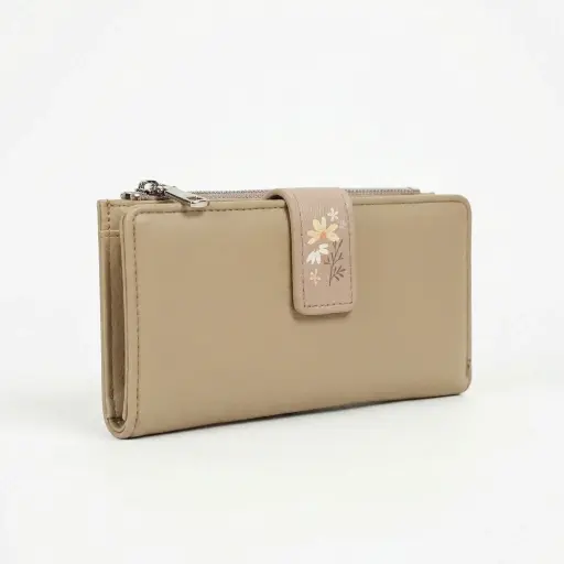 Cartera mediana flores