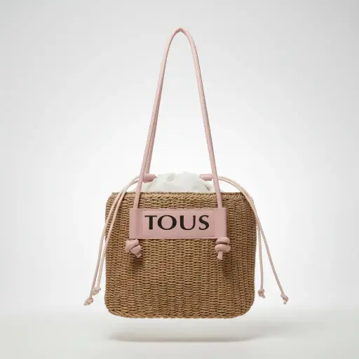 Bolso de rafia Scoubidou (Inspiración Tous)