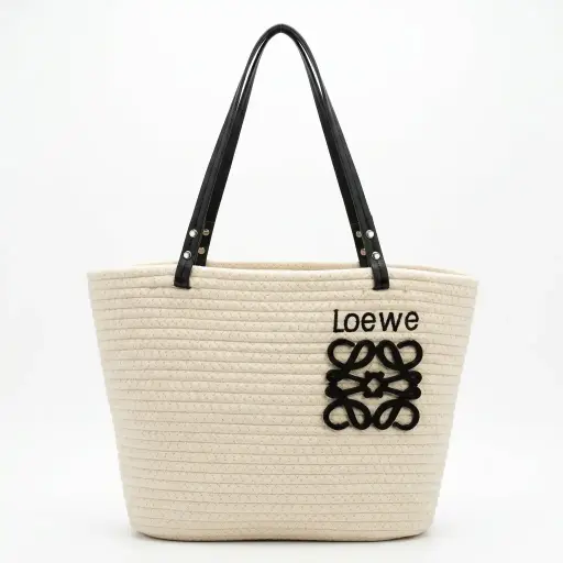 Bolso Tote tipo Capazo de rafia (Inspiración Loewe)