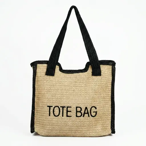 Bolso Tote Bag Crochet de rafia