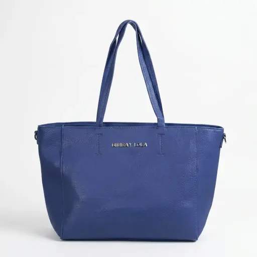 Bolso Tote asas dobles y logo métalico (Inspiración Bimba y Lola)