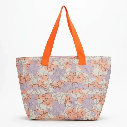 Bolso Tote grande multicolor de playa