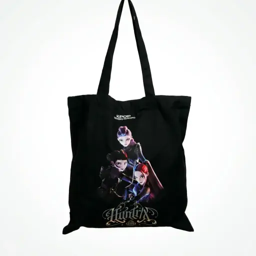 Bolsa Tote Negra K-Pop Huntrix