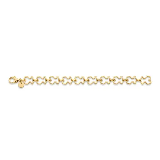 Pulsera diseño eslabones de osos (Inspiración Tous)