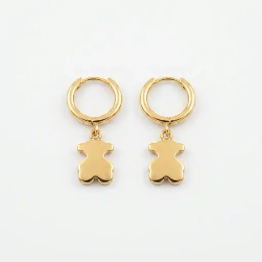 Pendientes Sweet Dolls de aro de oso (Inspiración Tous)