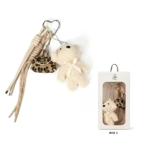 [00008349] Llavero Peluche Blanco