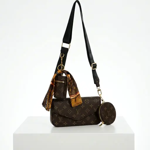 [00008543] Bolso Felicie con accesorios (Inspiración Louis Vuitton)